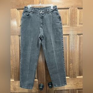 Lee Vintage Women’s Relaxed Fit High Waisted 90s Black Denim Jeans, Size 14P